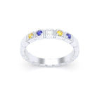 Bague New York en argent 950, joaillerie personnalisable à 5 pierres