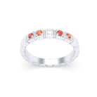 Bague New York en argent 950, joaillerie personnalisable à 5 pierres