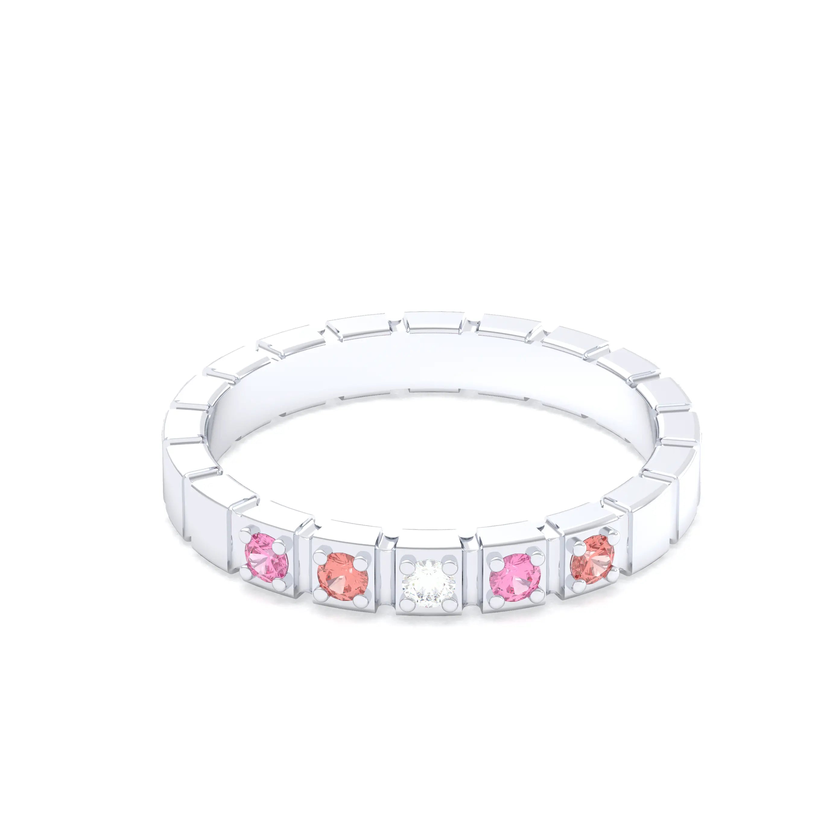 Bague New York en argent 950, joaillerie personnalisable à 5 pierres