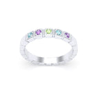 Bague New York en argent 950, joaillerie personnalisable à 5 pierres