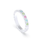 Bague New York en argent 950, joaillerie personnalisable à 5 pierres