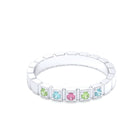 Bague New York en argent 950, joaillerie personnalisable à 5 pierres