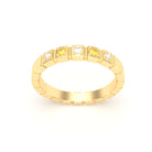 Bague New York en or jaune 18 carats, joaillerie personnalisable à 5 pierres