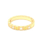 Bague New York en or jaune 18 carats, joaillerie personnalisable à 5 pierres