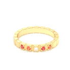 Bague New York en or jaune 18 carats, joaillerie personnalisable à 5 pierres