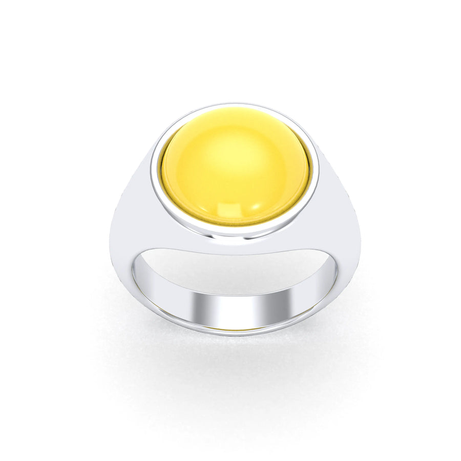 Bague de joaillerie en argent 950, vue de détail, fabriquée à l’atelier Bajoia de Sèvres
