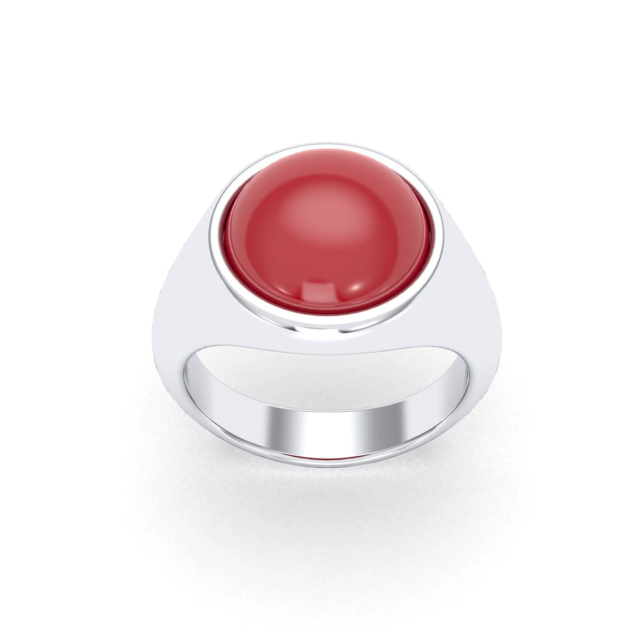 Bague de joaillerie en argent 950, vue de détail, fabriquée à l’atelier Bajoia de Sèvres