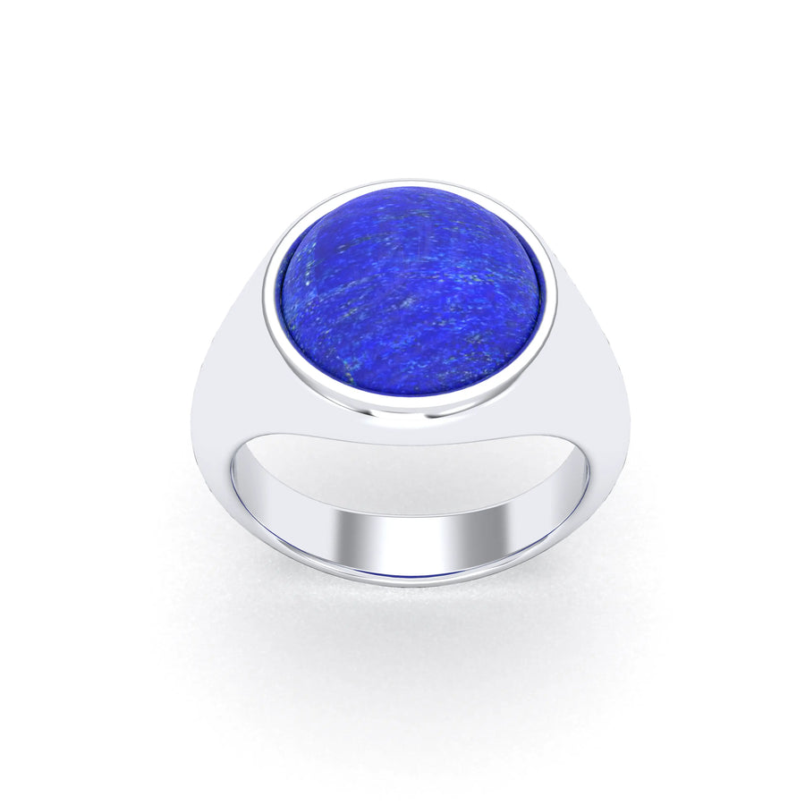Bague de joaillerie en argent 950, vue de détail, fabriquée à l’atelier Bajoia de Sèvres