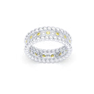 Bague Olympe en Or Blanc 18 Carats et Pierres Précieuses