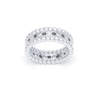 Bague Olympe en Or Blanc 18 Carats et Pierres Précieuses