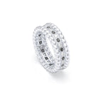 Bague Olympe en Or Blanc 18 Carats et Pierres Précieuses