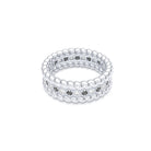 Bague Olympe en Or Blanc 18 Carats et Pierres Précieuses