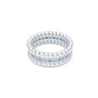 Bague Olympe en Or Blanc 18 Carats et Pierres Précieuses