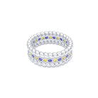 Bague Olympe en Or Blanc 18 Carats et Pierres Précieuses