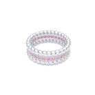 Bague Olympe en Or Blanc 18 Carats et Pierres Précieuses