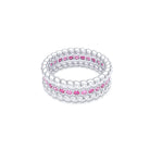 Bague Olympe en Or Blanc 18 Carats et Pierres Précieuses