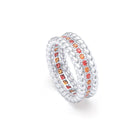 Bague Olympe en Or Blanc 18 Carats et Pierres Précieuses