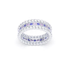 Bague Olympe en Or Blanc 18 Carats et Pierres Précieuses