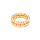 Bague Olympe en Or Jaune 18 Carats et Pierres Précieuses