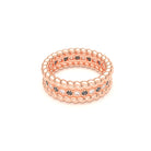 Bague Olympe en Or Rose 18 Carats et Pierres Précieuses