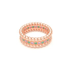 Bague Olympe en Or Rose 18 Carats et Pierres Précieuses