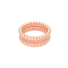 Bague Olympe en Or Rose 18 Carats et Pierres Précieuses