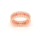 Bague Olympe en Or Rose 18 Carats et Pierres Précieuses