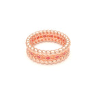 Bague Olympe en Or Rose 18 Carats et Pierres Précieuses