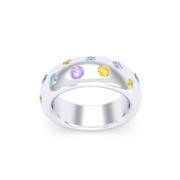 Bague Sabrina Argent 950 – L'Éclat des Pierres Fines, autre vue