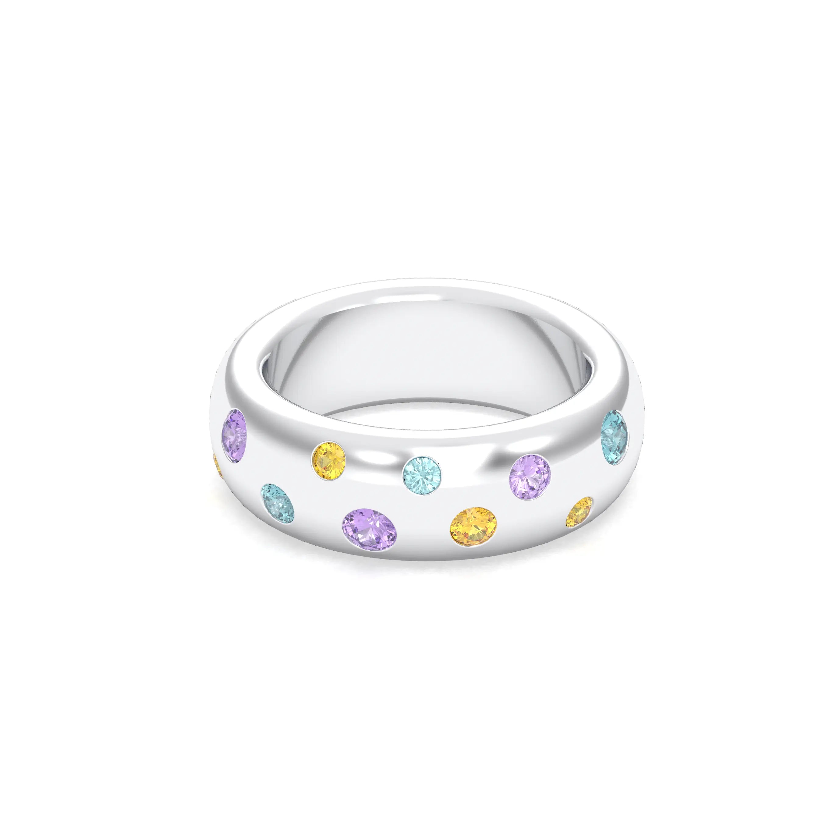 Bague Sabrina Argent 950 – L'Éclat des Pierres Fines