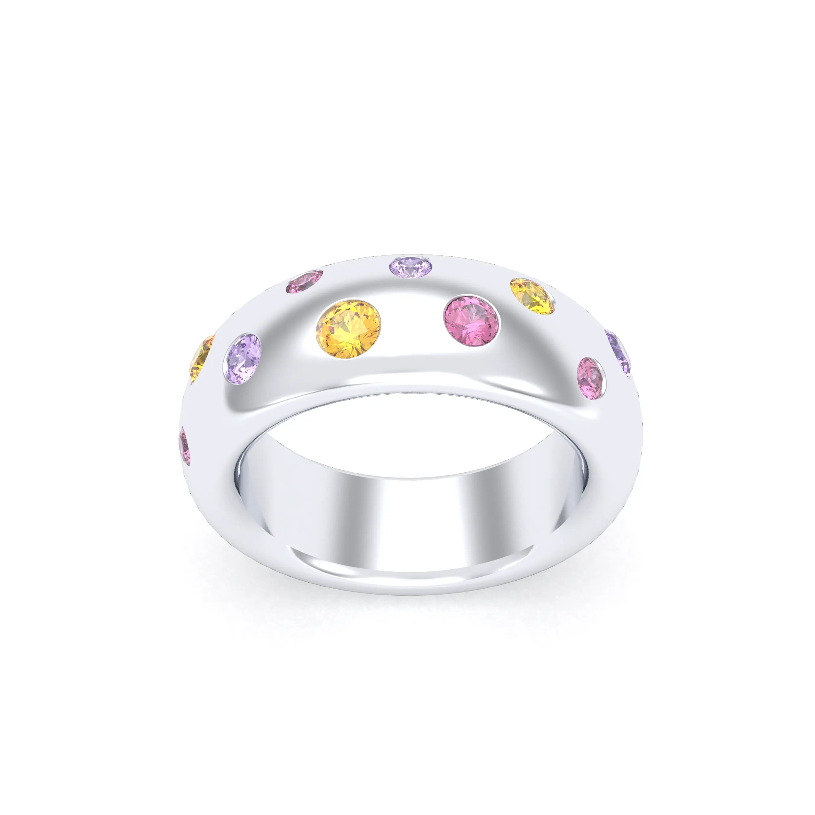 Bague Sabrina Argent 950 – L'Éclat des Pierres Fines