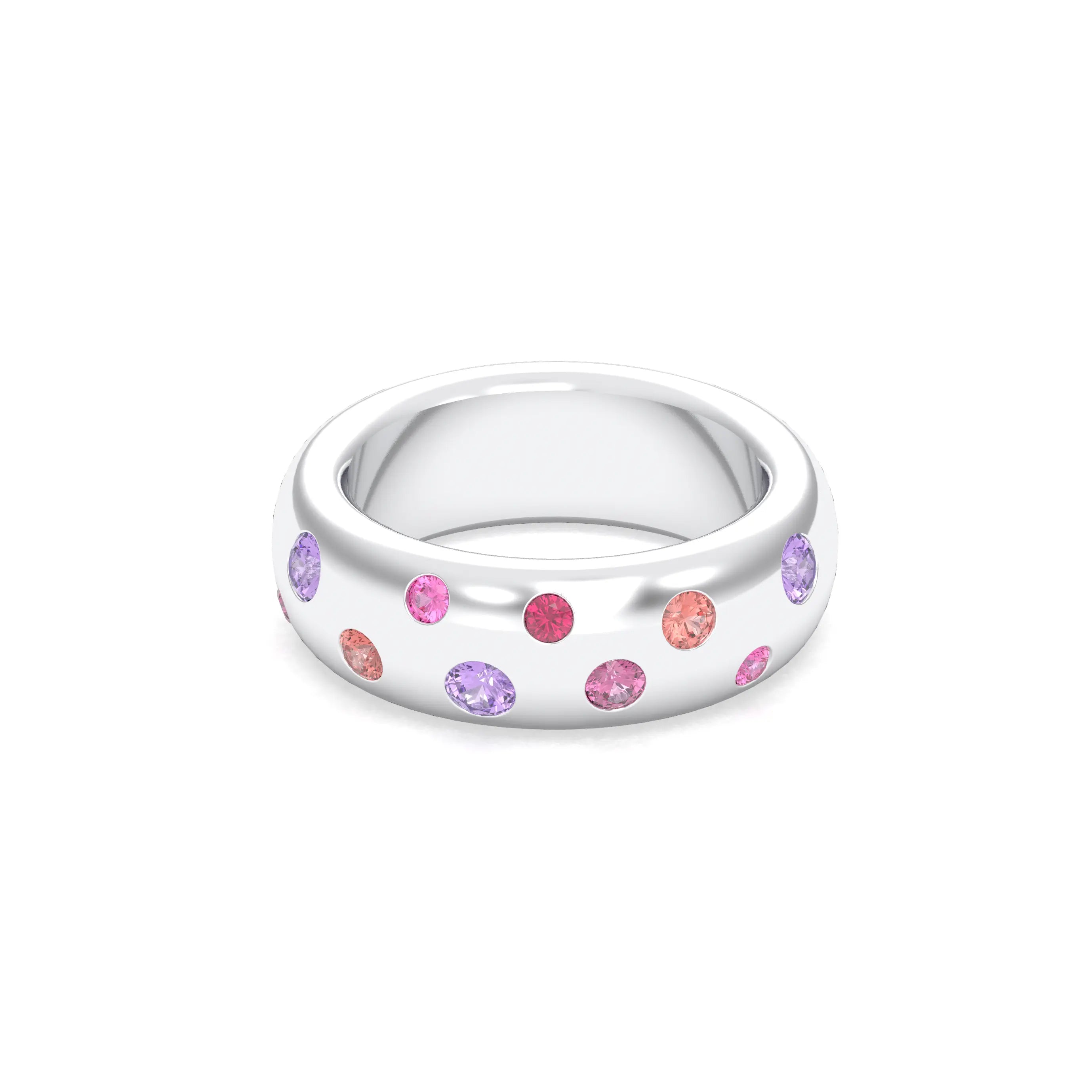 Bague Sabrina "L'Absolue" Argent 950 – Saphirs, Rubis & Pierres Fines