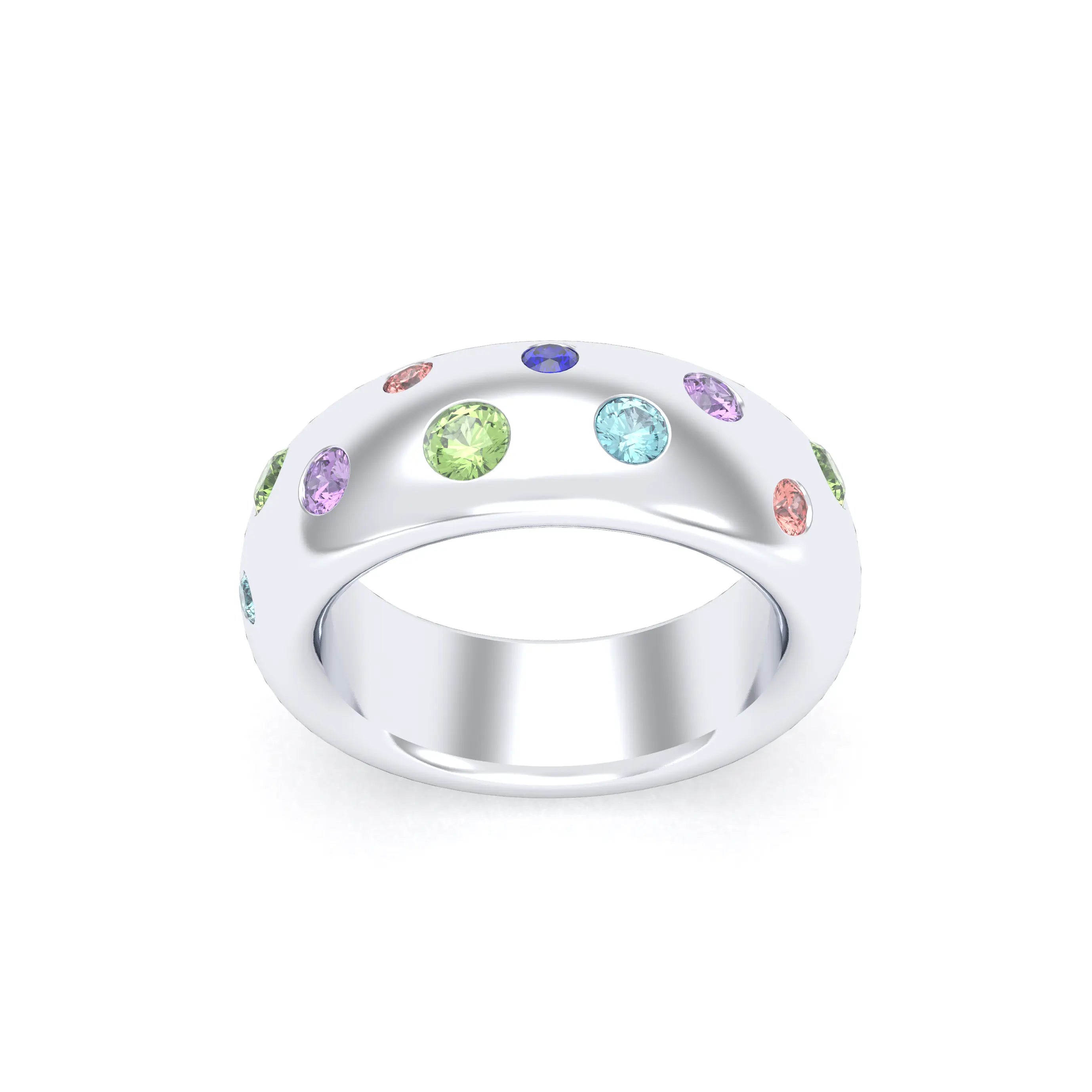 Bague Sabrina "L'Absolue" Argent 950 – Saphirs, Rubis & Pierres Fines