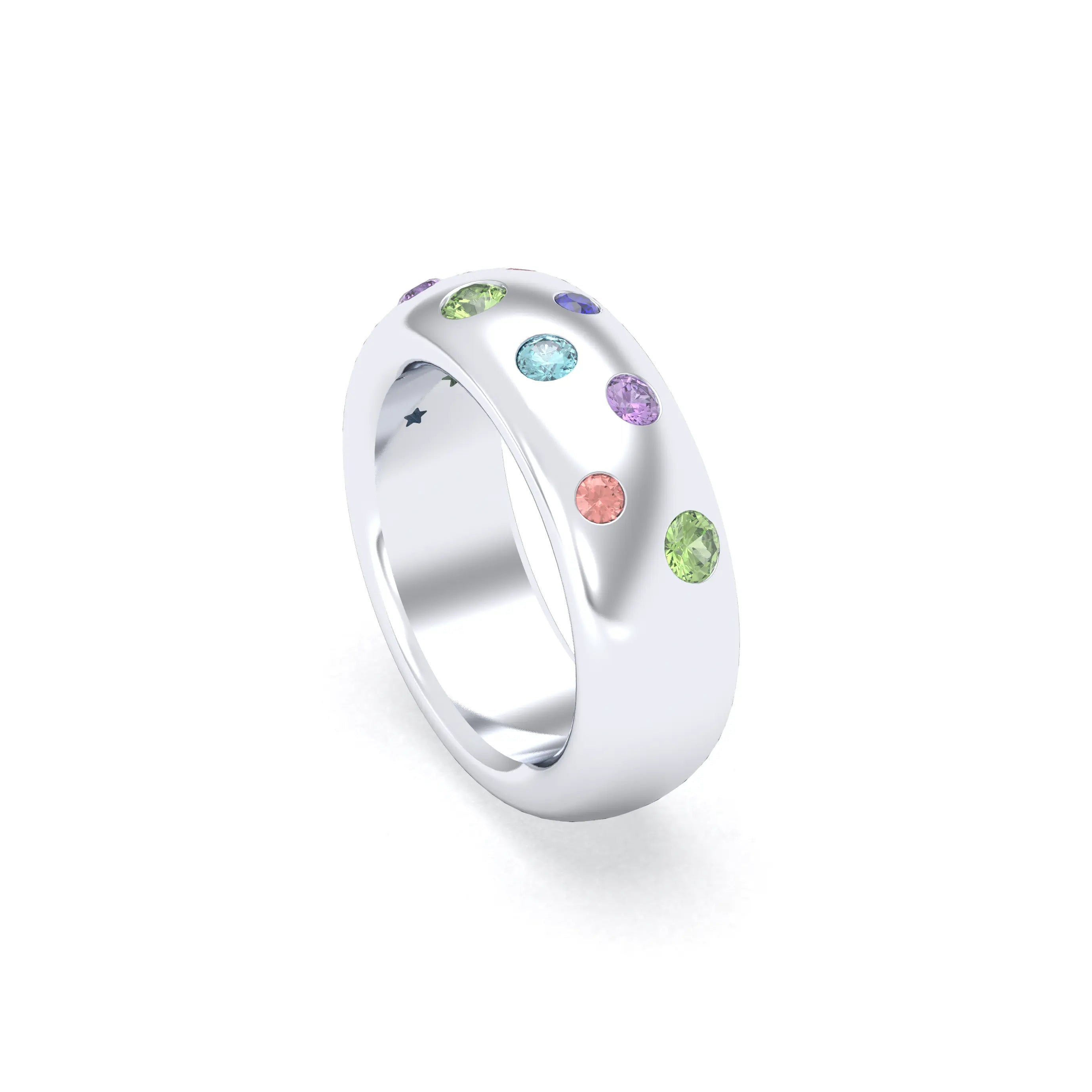 Bague Sabrina "L'Absolue" Argent 950 – Saphirs, Rubis & Pierres Fines