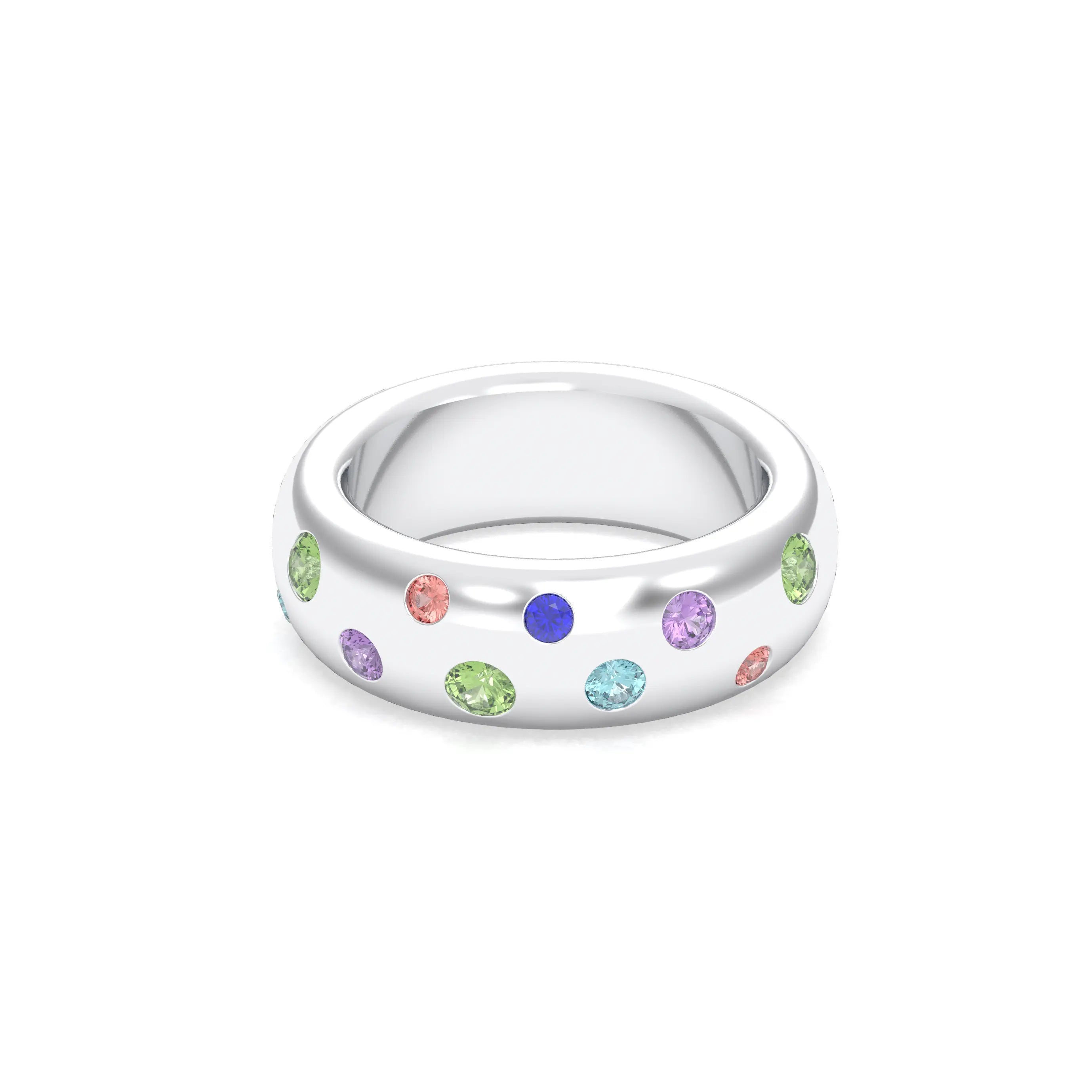 Bague Sabrina "L'Absolue" Argent 950 – Saphirs, Rubis & Pierres Fines