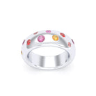 Bague Sabrina "L'Absolue" Argent 950 – Saphirs, Rubis & Pierres Fines
