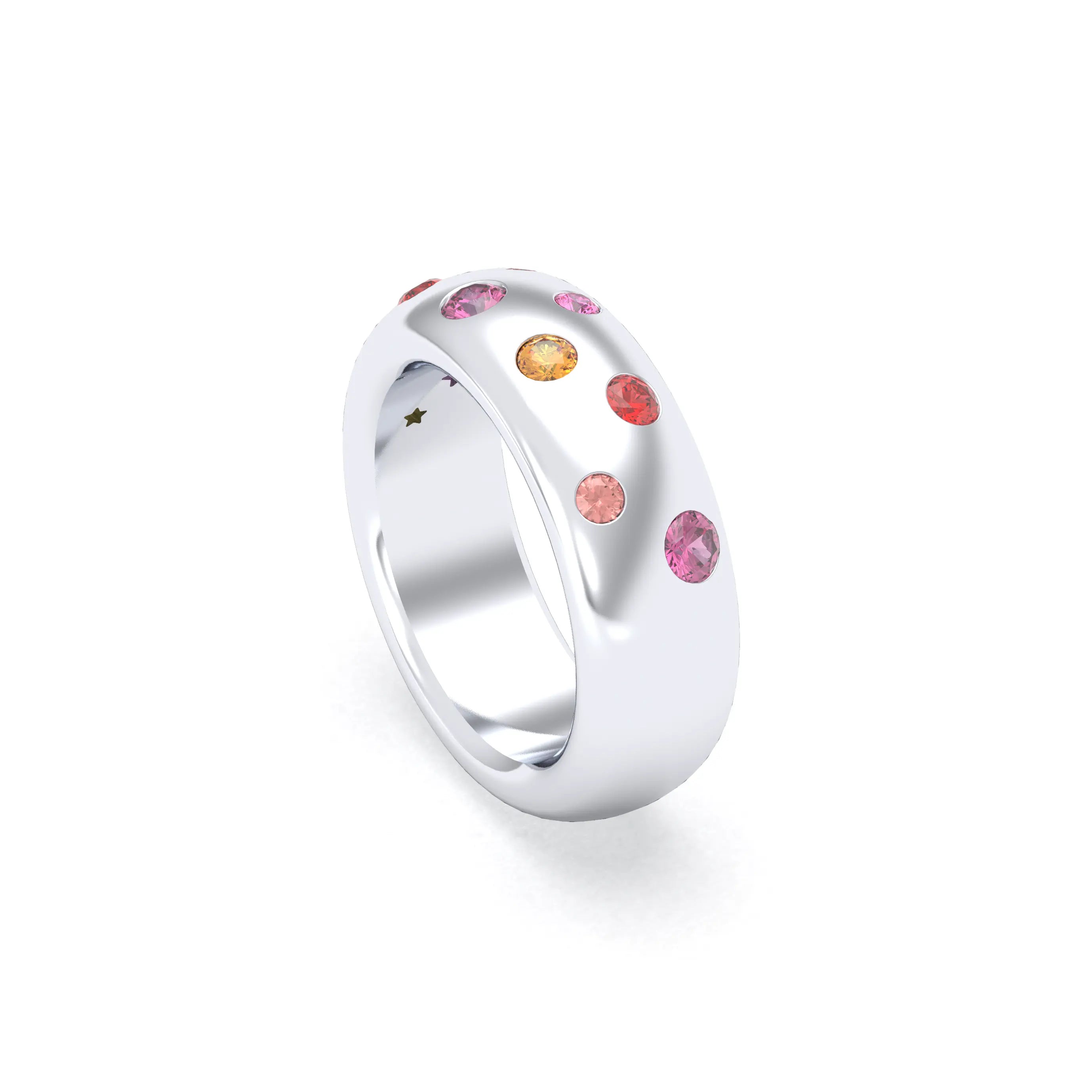 Bague Sabrina "L'Absolue" Argent 950 – Saphirs, Rubis & Pierres Fines
