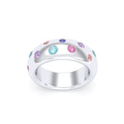 Bague Sabrina "L'Absolue" Argent 950 – Saphirs, Rubis & Pierres Fines