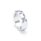 Bague Sabrina "L'Absolue" Argent 950 – Saphirs, Rubis & Pierres Fines