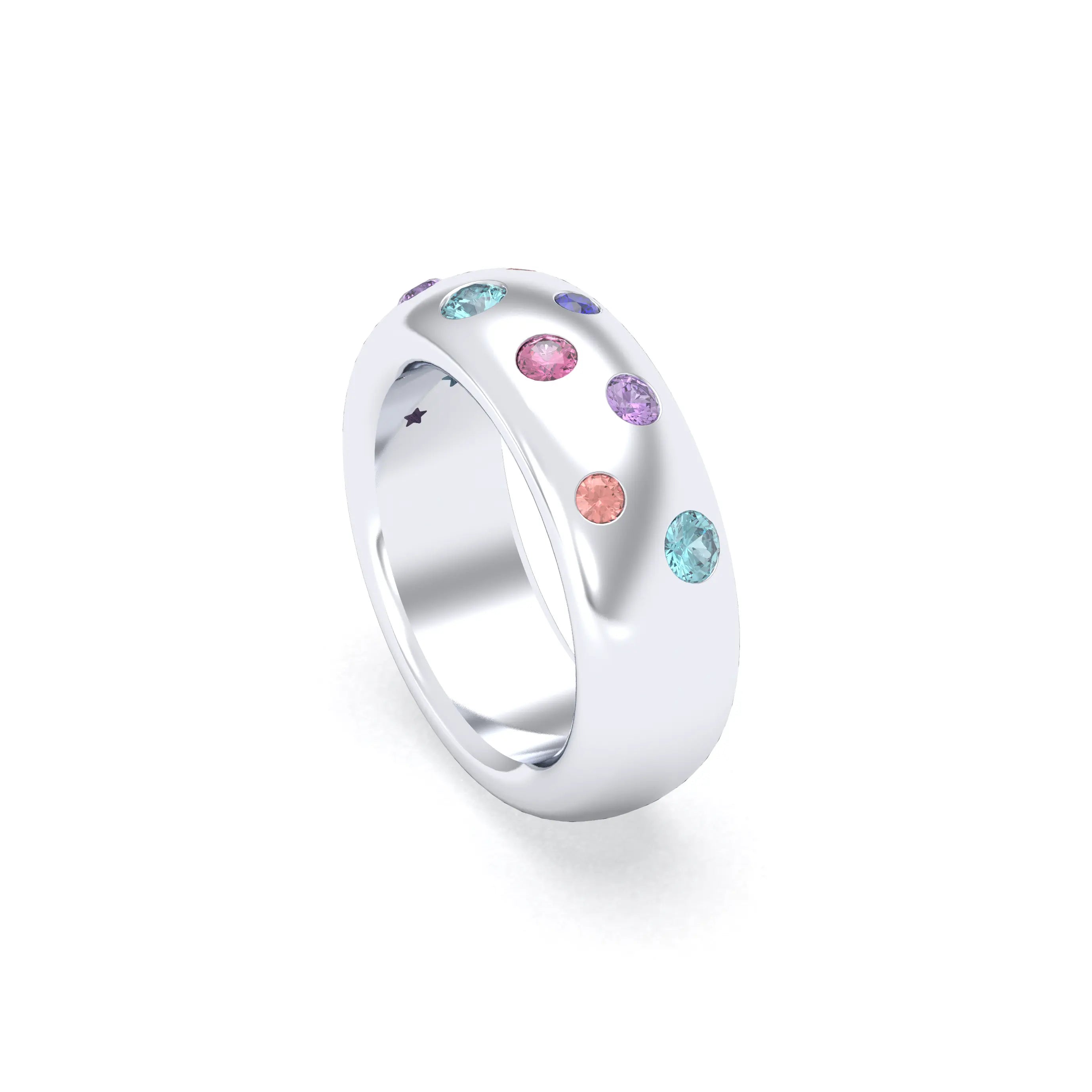 Bague Sabrina "L'Absolue" Argent 950 – Saphirs, Rubis & Pierres Fines