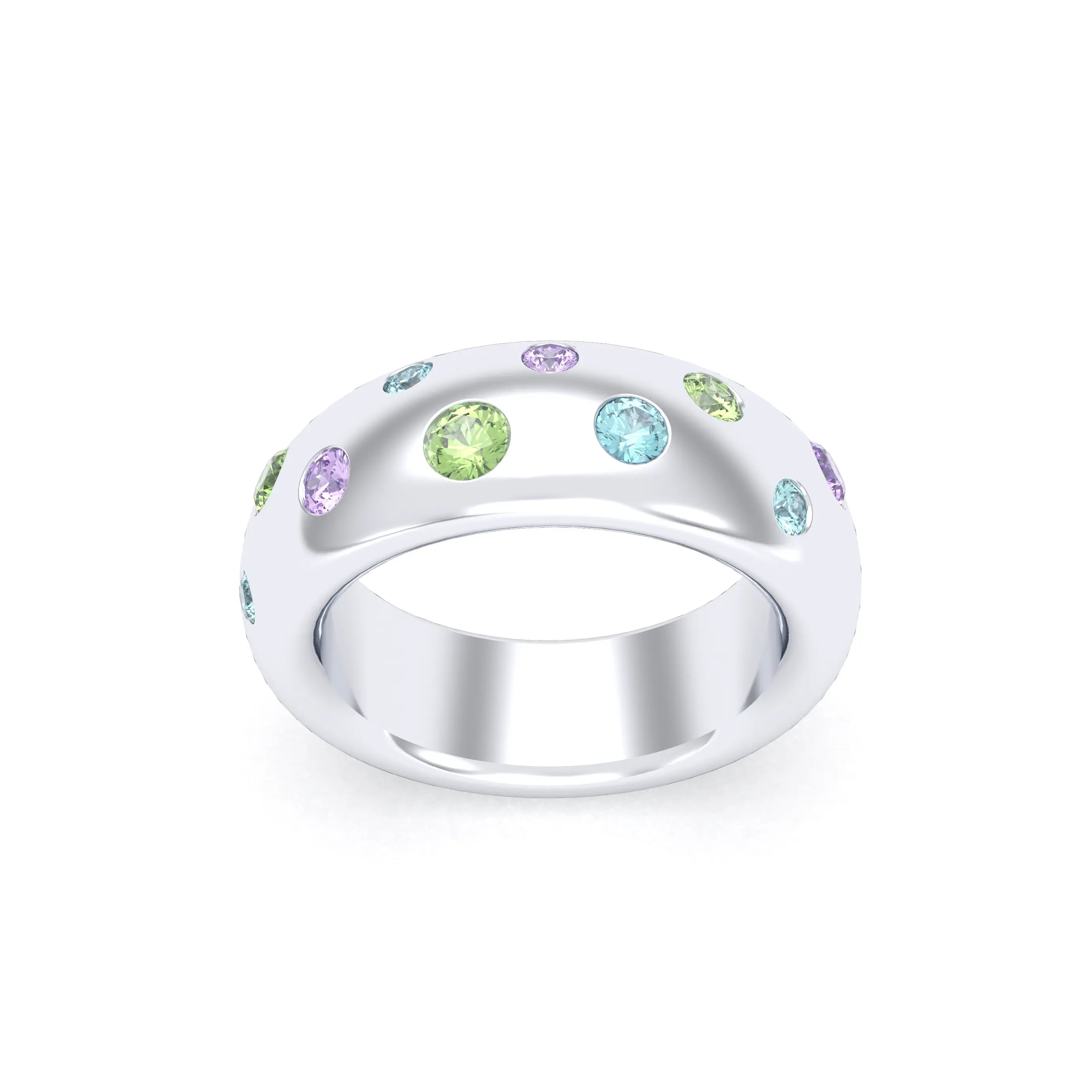 Bague Sabrina Argent 950 – L'Éclat des Pierres Fines