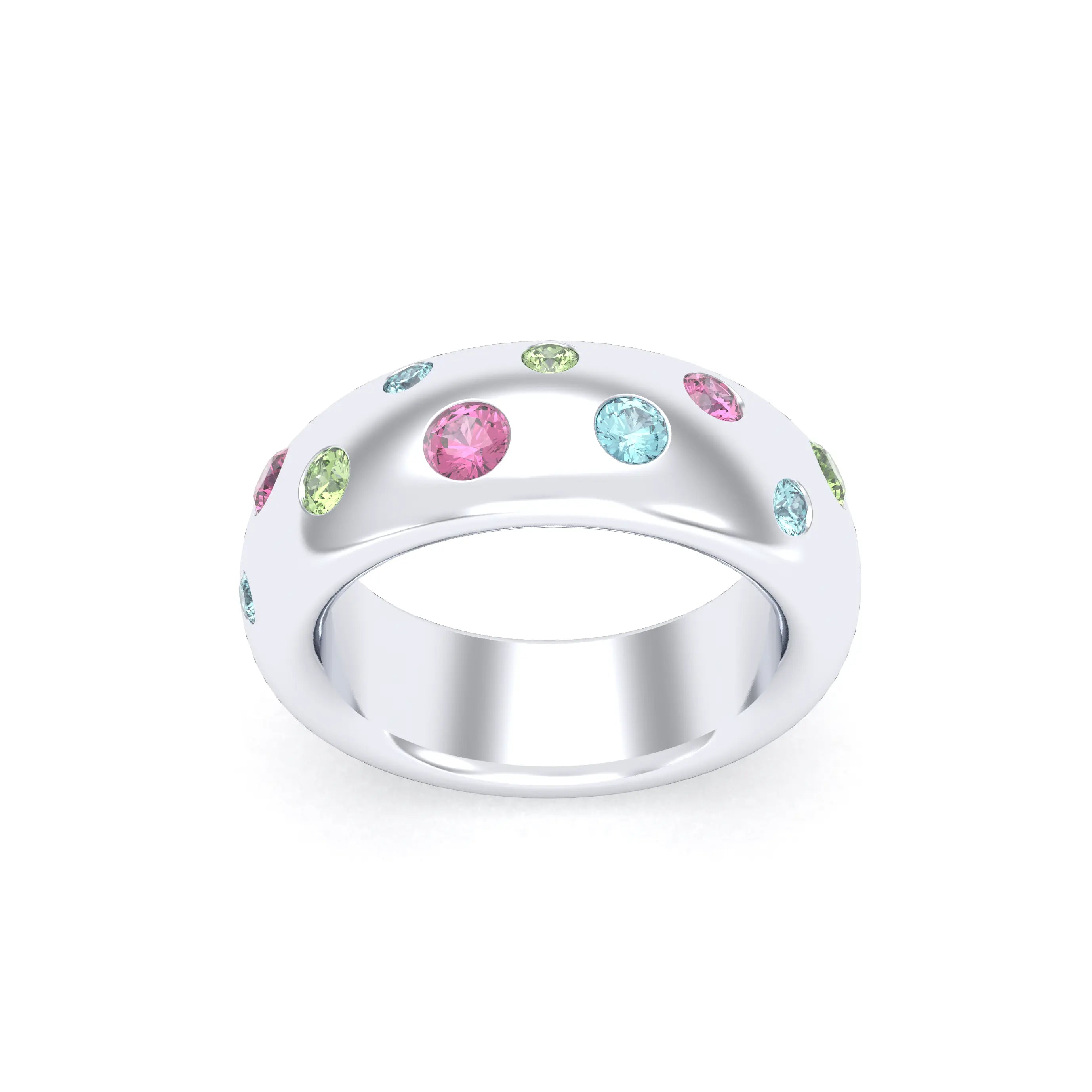 Bague Sabrina Argent 950 – L'Éclat des Pierres Fines