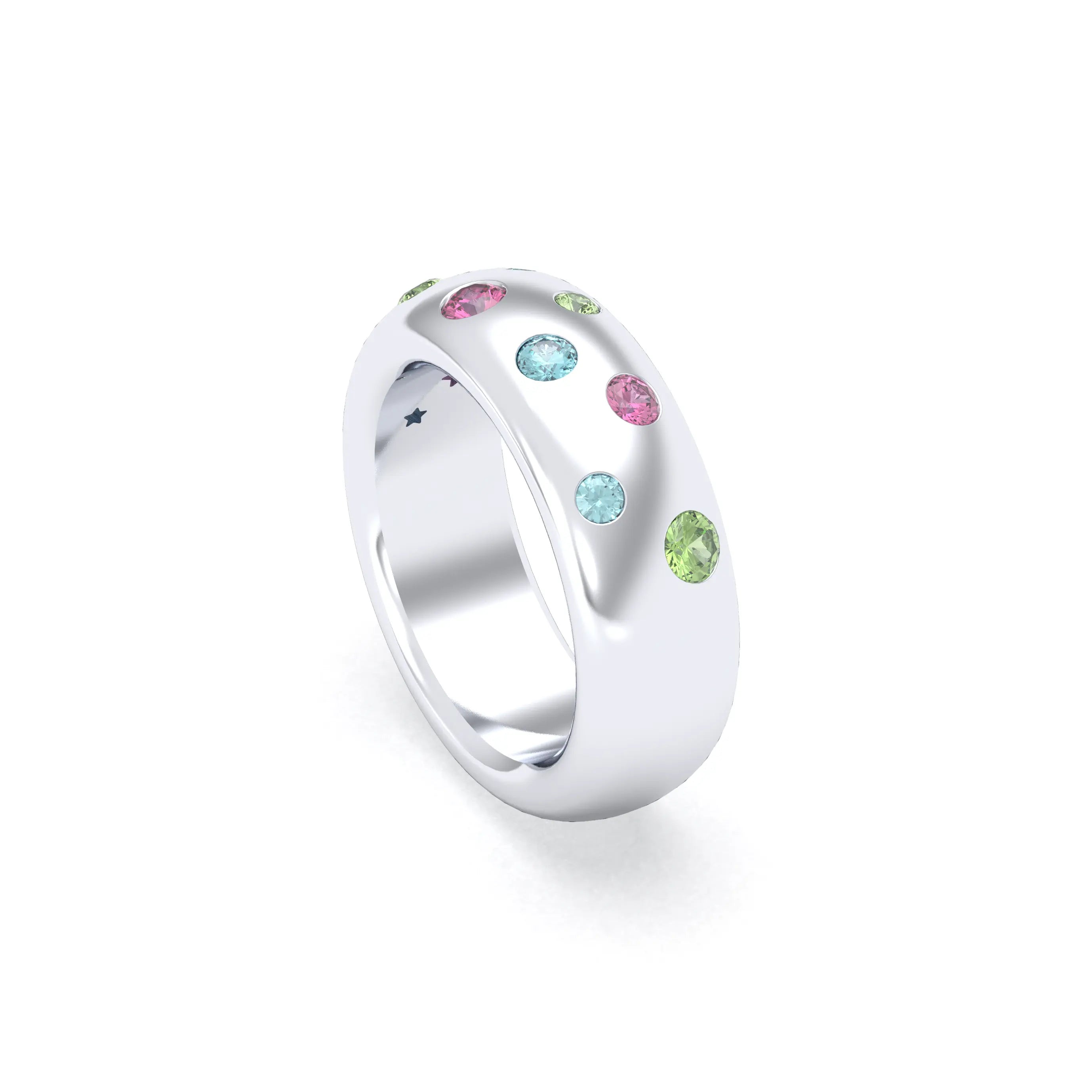 Bague Sabrina Argent 950 – L'Éclat des Pierres Fines