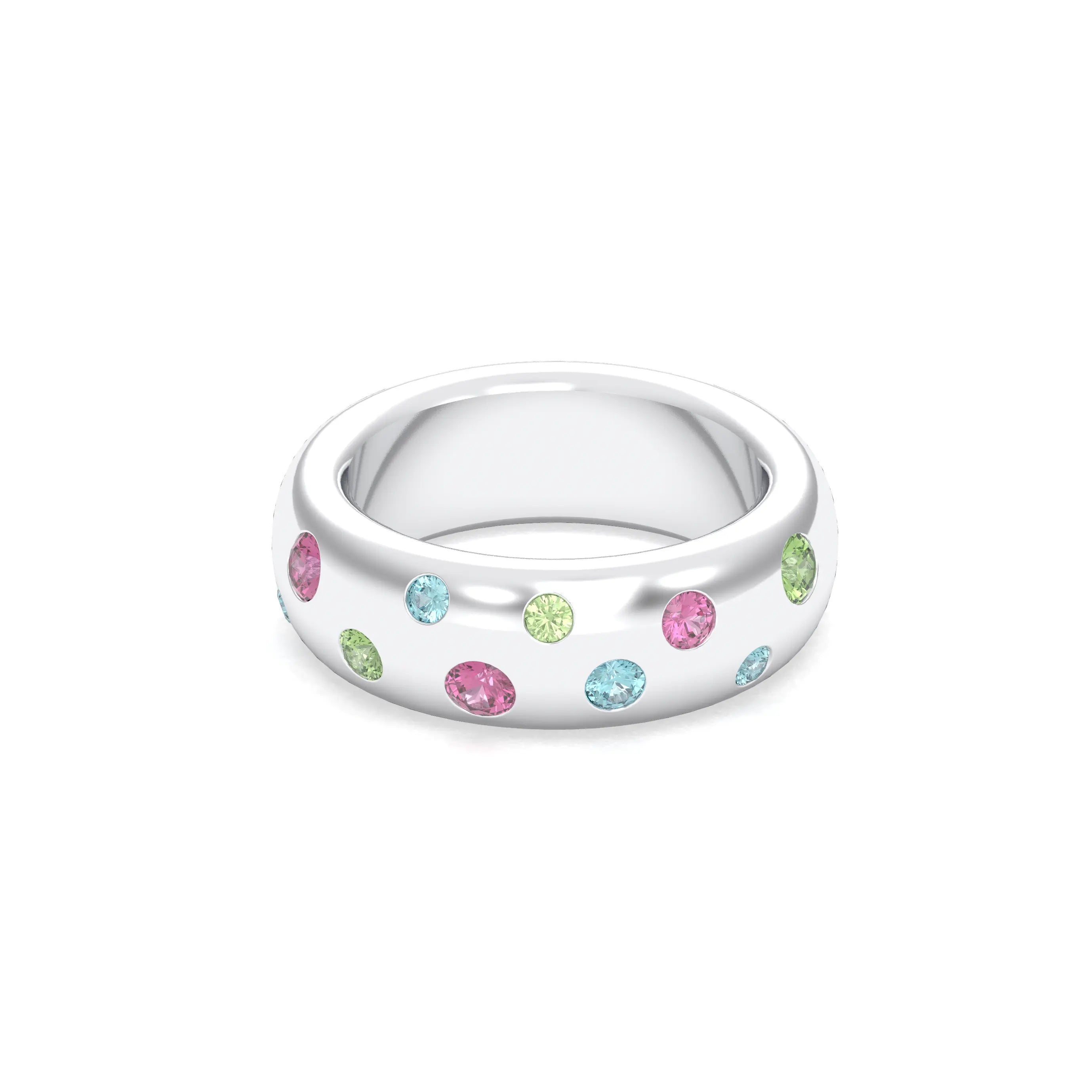 Bague Sabrina Argent 950 – L'Éclat des Pierres Fines
