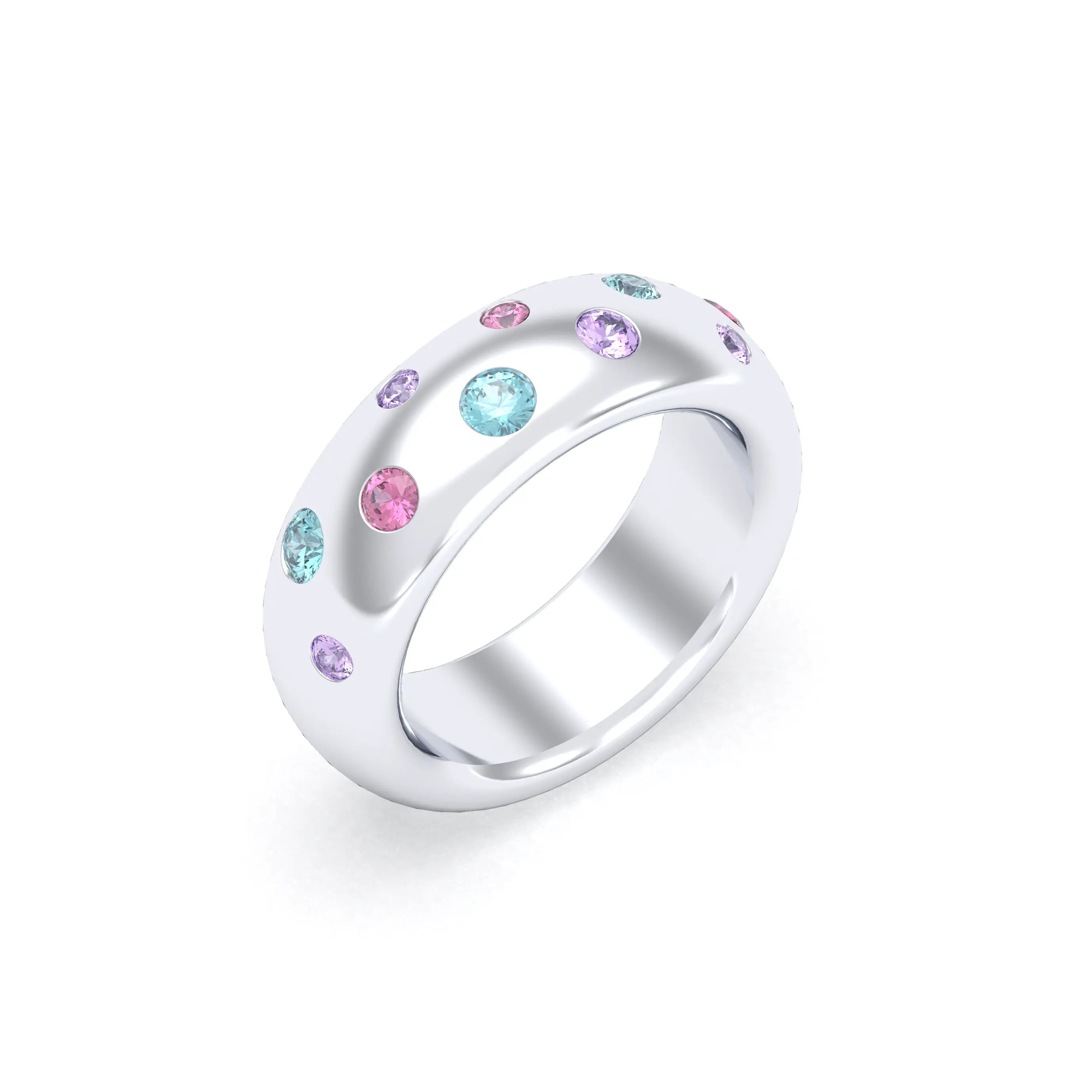 Bague Sabrina Argent 950 – L'Éclat des Pierres Fines Topaze