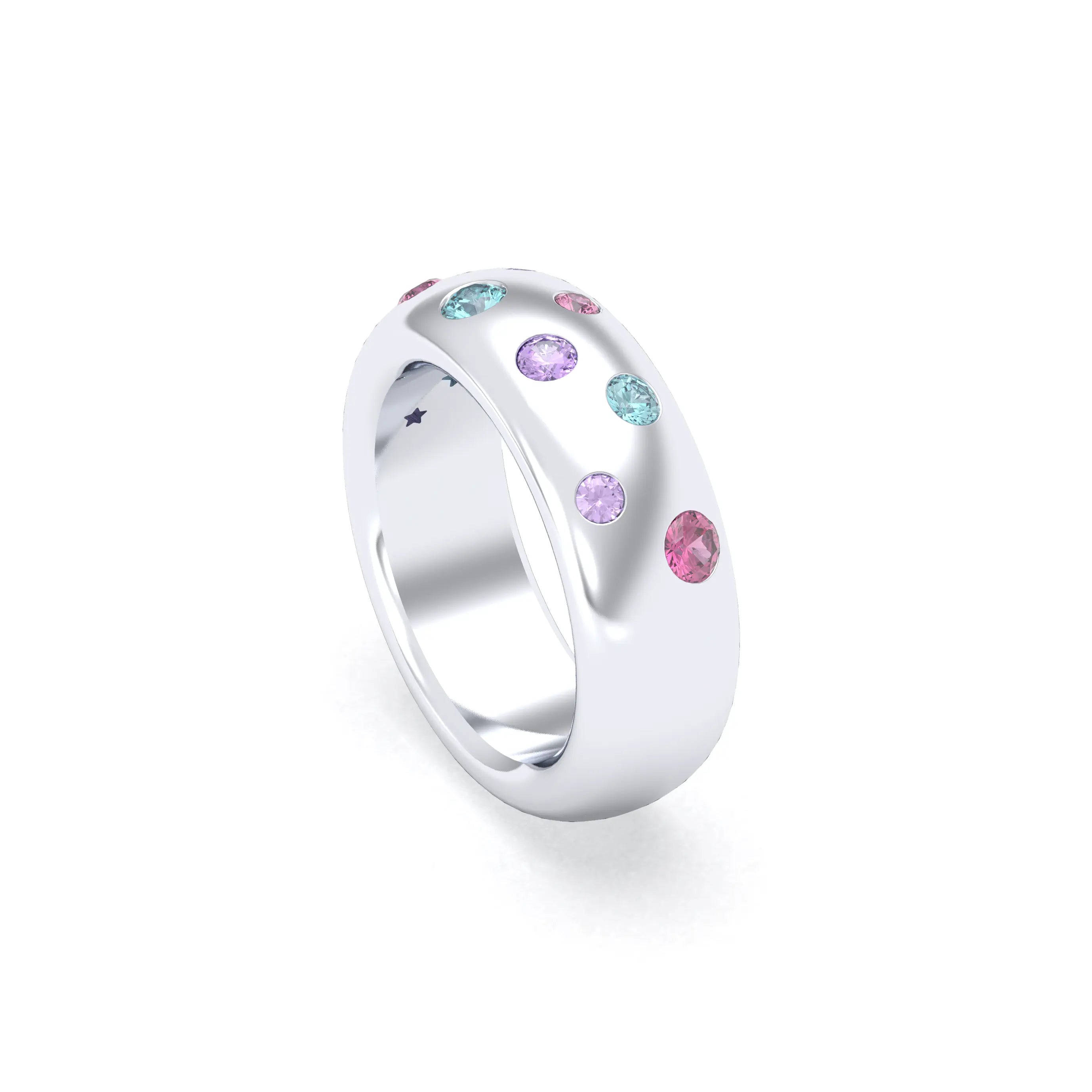 Bague Sabrina Argent 950 – L'Éclat des Pierres Fines