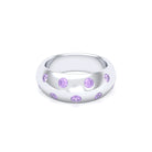 Bague Sabrina Biseautée Argent 950 – Pierres Fines au Choix