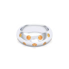 Bague Sabrina Biseautée Argent 950 – Pierres Fines au Choix