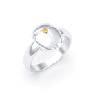 Bague Scarabée argent 950 sur mesure Citrine