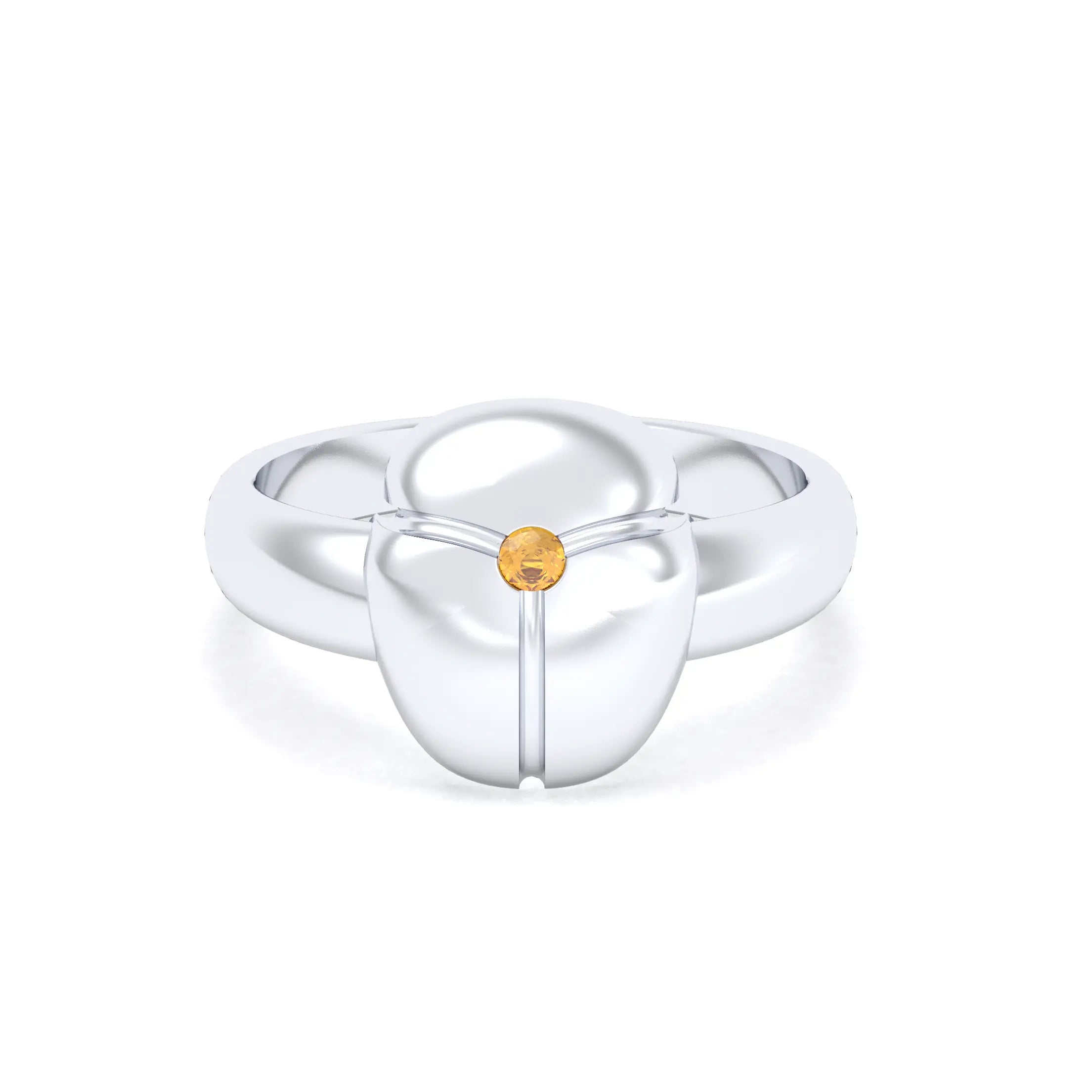 Bague Scarabée argent 950 sur mesure